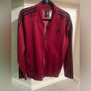 Adidas Men's / Unisex Red Track Jacket